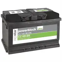 Batterie 12V 72Ah 650A L278mm B175mm H175mm