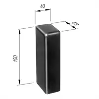 Rammpuffer GTO LxBxH 125x40x45mm mit 2Schrauben