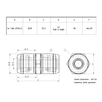 Raccordo RAUFOSS per tubo Ø15mm_0