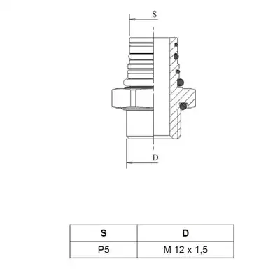 Stutzen M12x1.5mm P5 RAUFOSS_1