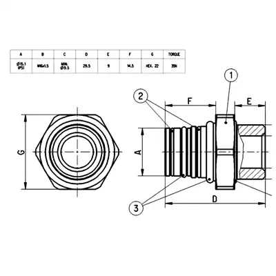 Stutzen M16x1.5mm P5 RAUFOSS_1
