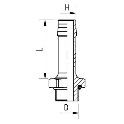 Raccordo per tubo M16X1,5 - Ø 13 Raufoss_2