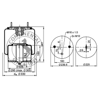 Soufflet à air complet avec piston, CONTI_1