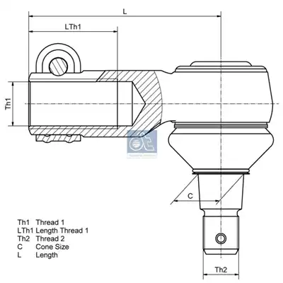 Kugelgelenk mit Innengewinde M30x1,5R_1