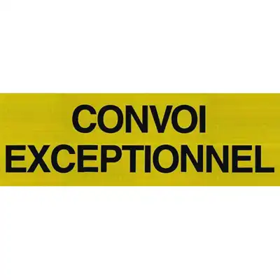Warntafel "Convoi exceptionel" 1200x400mm_0