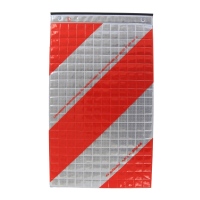 Hebebühneflagge rot/weiss links_0