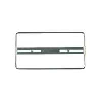 Cornice porta targa 30x16cm cromata_0