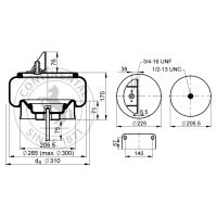 Luftfederbalg komplett mit Kolben, CONTI_0