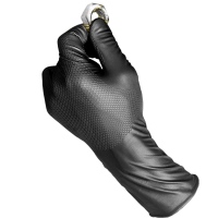 Einweghandschuhe Nitril, Schwarz, 50 Stk. Grösse L_2