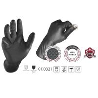 Einweghandschuhe Nitril, Schwarz, 50 Stk. Grösse M_4