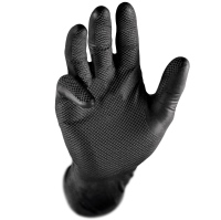 Einweghandschuhe Nitril, Schwarz, 50 Stk. Grösse M_1