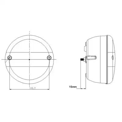 Faro di lavoro  LED 12/24 V D 140mm_1
