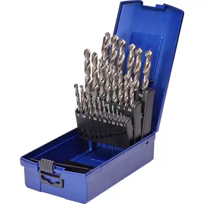 Jeu de foret hélicoïdal, HSS-G, 1-13 mm, 25 pièces_0