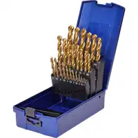 Jeu de foret hélicoïdal, HSS-G TiN, 1-13 mm, 