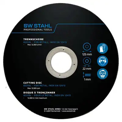Trennscheibe für Metall, 125 x 1,0 x 22 mm, 10 Stü_0