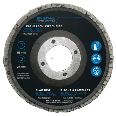 Fächerschleifscheibe, Aluminiumoxid, 115 mm, _0