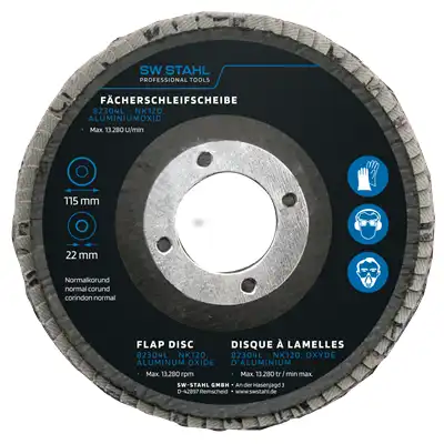 Disque à lamelles, oxyde d'aluminium, 115 mm, _0