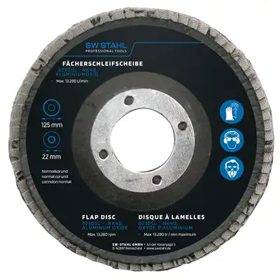 Fächerschleifscheibe, Aluminiumoxid, 125 mm, _0