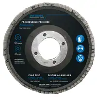 Fächerschleifscheibe, Aluminiumoxid, 125 mm, 