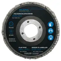 Fächerschleifscheibe, Zirkoniumoxid, 115 mm, 