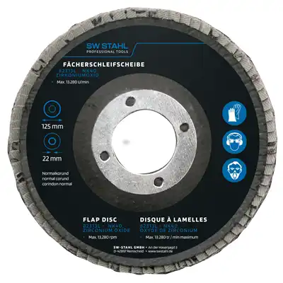 Disque à lamelles, oxyde de zirconium, 125 mm, _0