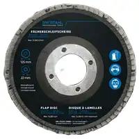 Disque à lamelles, oxyde de zirconium, 125 mm, 