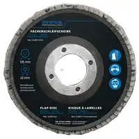 Disque à lamelles, oxyde de zirconium, 125 mm, 