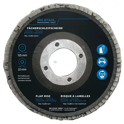 Disque à lamelles, oxyde de zirconium, 125 mm, _0
