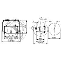 Luftfederbalg komplett mit Kolben, CONTI_1