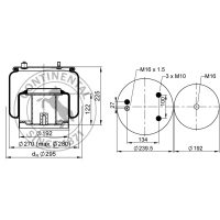 Luftfederbalg komplett mit Kolben, CONTI_1