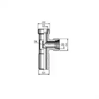 Raccordo T 12mm M16x1,5mm