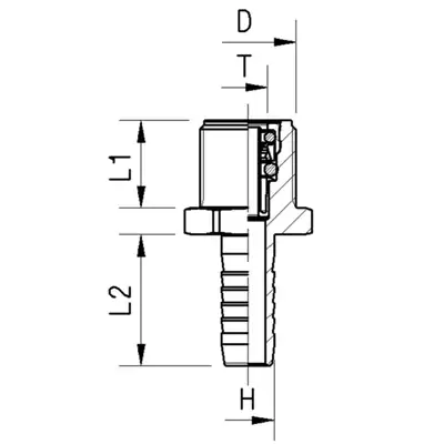 Raccordo per tubo flessibile ABC NEWLine Raufoss_1