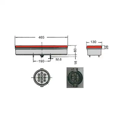 Fanale posteriore sinistro per IVECO _1