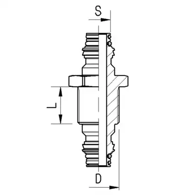 Doppel-Schottstutzen Regular M22X1,5 Raufoss_1