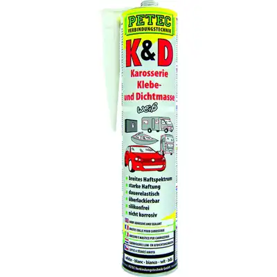 Karosserie Klebe- & Dichtmasse 310ml weiss PETEC_0