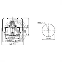 Soufflet à air complet avec piston, CONTI