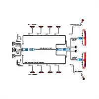 Kit Glühlampen/LED+Verkabelung für Anhänger