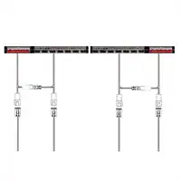 Kit LED Li/Re mit Frontfrixierung + Verkabelung