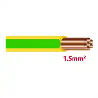 Lichtkabel 1,5mm² gelb/grün (25m)