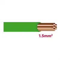Lichtkabel 1,5mm² grün (Rolle 25m)