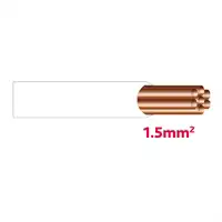Cavo elettrico. 1,5 mm² bianco (25m)