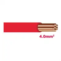 Lichtkabel 4 mm² rot