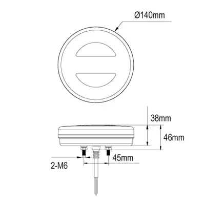 Schlussleuchte 10-30 V LED Ø 140mm links_1