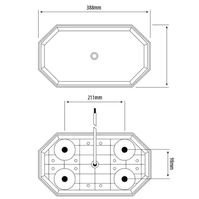 LED Warnbalken Eclipse 12-24V, 387x219x76mm_3