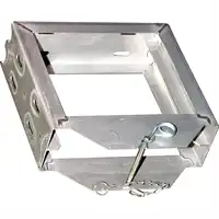 Halter Edestahl für 2 Abstützplatten 300x300mm