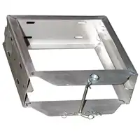 Halter Edestahl für 2 Abstützplatten 400x400mm