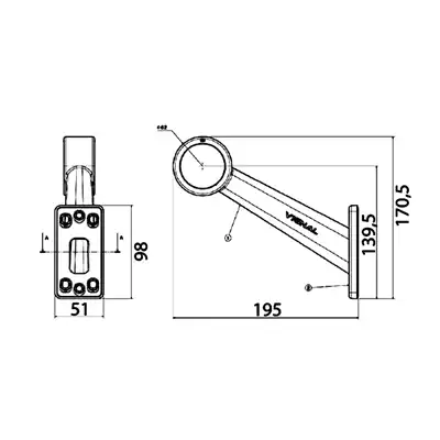 Luce d'ingombro 12/24V trasparente/rosso click-in_2