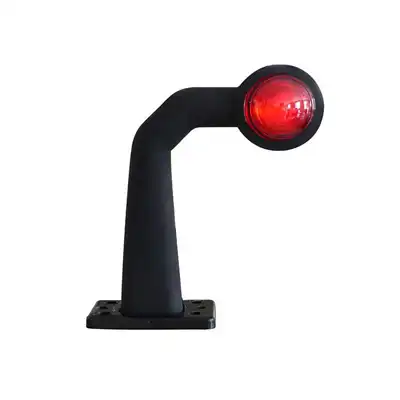 Luce d'ingombro 12/24V trasparente + rosso cavo_0