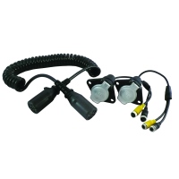 Câble spirale KIT, 7 pôle, 12/24V pour 2 caméras_0