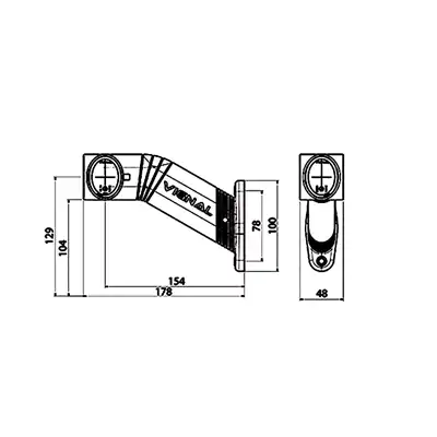 Luce d'ingombro Dest LED 12/24V trasp+rosso+ambra_1